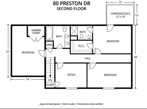 Floorplan - 80 Preston Dr, Warwick, RI 02886 photo 2 of 3