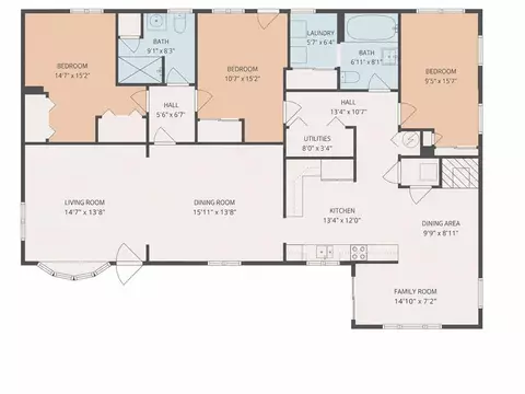Floorplan - 11 Cedar Dr, Bristol, RI 02809 photo 1 of 1
