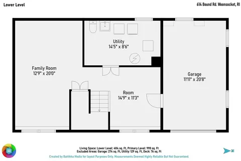 Floorplan - 614 Bound Rd, Woonsocket, RI 02895 photo 2 of 3