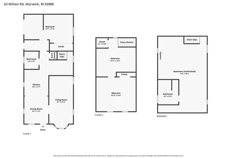 Floorplan - 62 Milton Rd, Warwick, RI 02888 photo 4 of 4