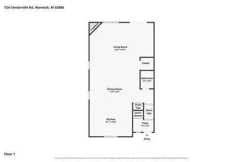 Floorplan - 724 Centerville Rd #8, Warwick, RI 02886 photo 1 of 4