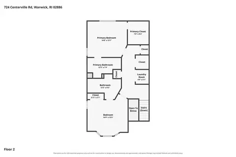 Floorplan - 724 Centerville Rd #8, Warwick, RI 02886 photo 2 of 4