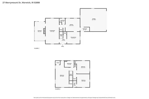 Floorplan - 27 Merry Mount Dr, Warwick, RI 02888 photo 1 of 3