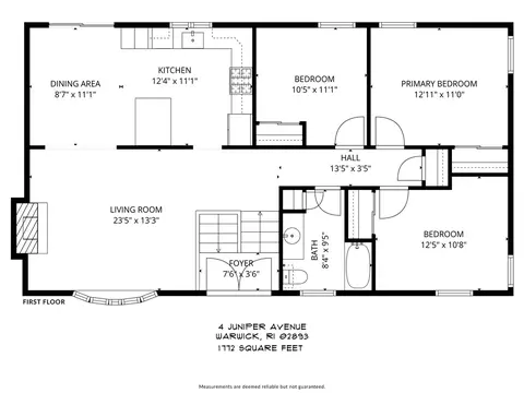 Floorplan - 4 Juniper Dr, West Warwick, RI 02893 photo 1 of 3