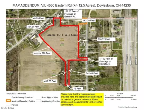 12 5 Ac Eastern Rd, Doylestown, OH 44230