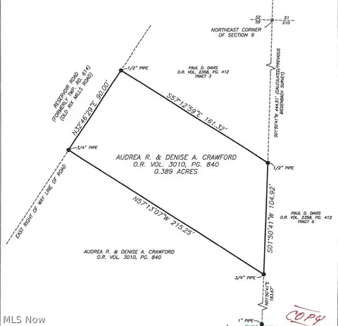 Vl Reservoir Road, New Concord, OH 43762