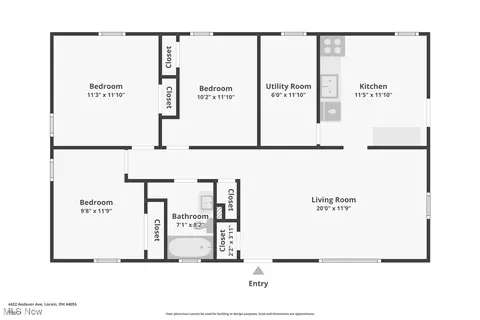 Floorplan - 4422 Andover Ave, Lorain, OH 44055 photo 1 of 1