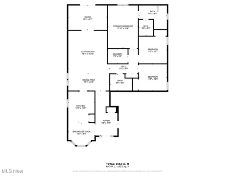 Floorplan - 16822 Hinsdale Ct, Middleburg Heights, OH 44130 photo 1 of 1