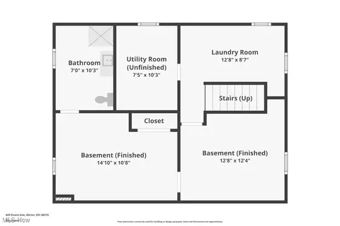Floorplan - 669 Evans Ave, Akron, OH 44310 photo 1 of 3