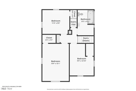 Floorplan - 932 W 43rd St, Ashtabula, OH 44004 photo 2 of 3