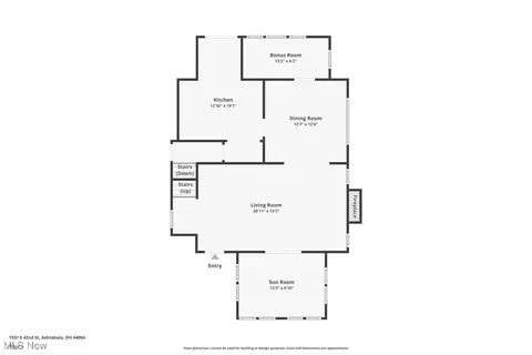 Floorplan - 1937 E 42nd St, Ashtabula, OH 44004 photo 4 of 4