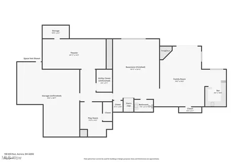 Floorplan - 190 Mill Run, Aurora, OH 44202 photo 1 of 4