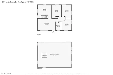 Floorplan - 6330 Ledgebrook Dr, Brook Park, OH 44142 photo 1 of 1
