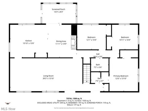 Floorplan - 132 Eldridge Rd, Aurora, OH 44202 photo 2 of 3