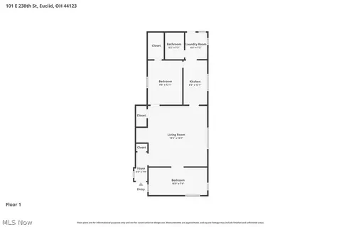 Floorplan - 101 E 238th St, Euclid, OH 44123 photo 1 of 1