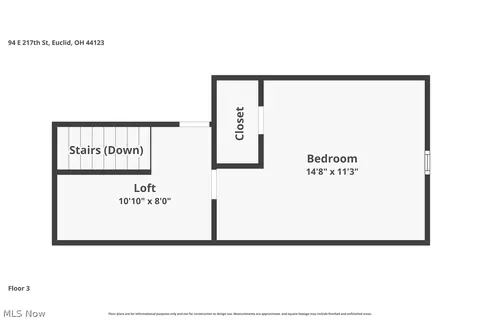 Floorplan - 94 E 217th St, Euclid, OH 44123 photo 3 of 5