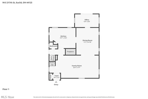 Floorplan - 94 E 217th St, Euclid, OH 44123 photo 1 of 5
