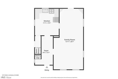 Floorplan - 1377 E 28th St, Ashtabula, OH 44004 photo 2 of 4