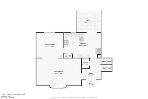 Floorplan - 3329 S Maple Ln, Ashtabula, OH 44004 photo 3 of 4