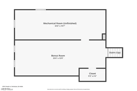 Floorplan - 3329 S Maple Ln, Ashtabula, OH 44004 photo 2 of 4