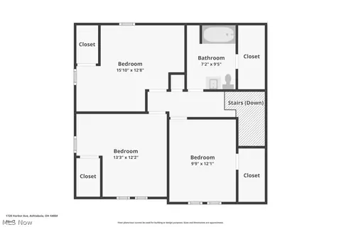 Floorplan - 1728 Harbor Ave, Ashtabula, OH 44004 photo 2 of 3