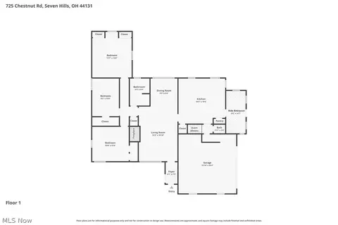Floorplan - 725 Chestnut Rd, Seven Hills, OH 44131 photo 1 of 3