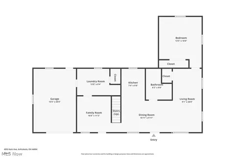 Floorplan - 4932 Kain Ave, Ashtabula, OH 44004 photo 2 of 3