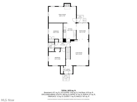 Floorplan - 854 E 250 St, Euclid, OH 44132 photo 1 of 3