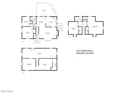 Floorplan - 2527 Carson Rd, Fairlawn, OH 44333 photo 1 of 1