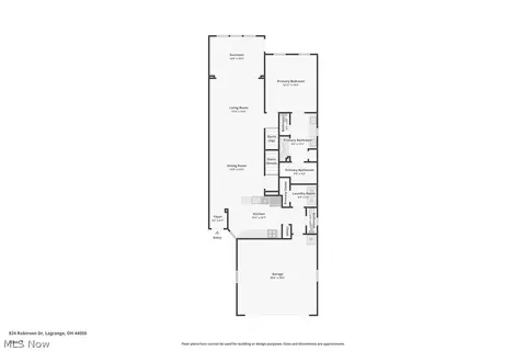 Floorplan - 824 Robinson Dr, Lagrange, OH 44050 photo 3 of 4