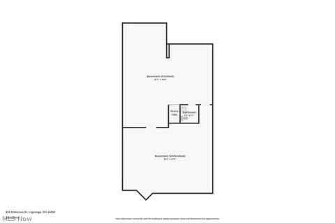 Floorplan - 824 Robinson Dr, Lagrange, OH 44050 photo 2 of 4
