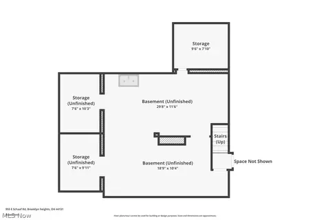Floorplan - 955 E Schaaf Rd, Brooklyn Heights, OH 44131 photo 1 of 5
