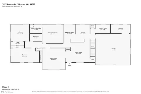Floorplan - 7672 Lanese Dr, Windsor, OH 44099 photo 1 of 2