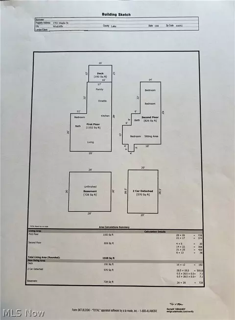 Floorplan - 1701 Maple St, Wickliffe, OH 44092 photo 1 of 1