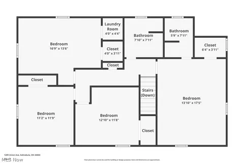 Floorplan - 1209 Union Ave, Ashtabula, OH 44004 photo 1 of 3