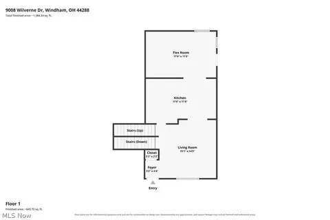 Floorplan - 9008 Wilverne Dr, Windham, OH 44288 photo 1 of 3
