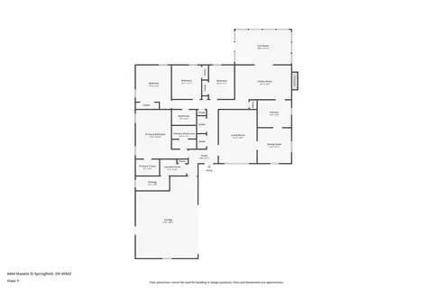 Floorplan - 6484 Manete St, Springfield, OH 45502 photo 1 of 1