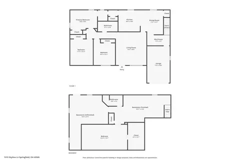 Floorplan - 1315 Skyline Ln, Springfield, OH 45505 photo 1 of 3