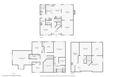 Floorplan - 4114 Brookston Dr, Springfield, OH 45502 photo 4 of 4