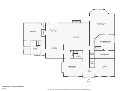 Floorplan - 4676 Sullivan Rd, Springfield, OH 45502 photo 3 of 4