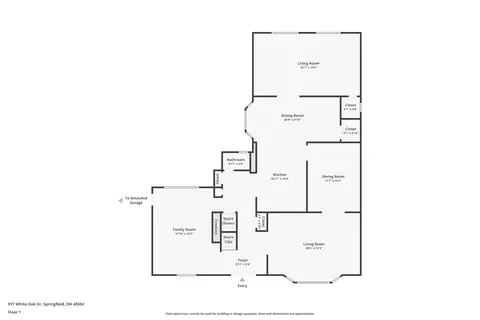 Floorplan - 917 White Oak Dr, Springfield, OH 45504 photo 2 of 4