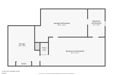 Floorplan - 917 White Oak Dr, Springfield, OH 45504 photo 3 of 4