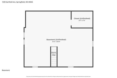 Floorplan - 1330 Garfield Ave, Springfield, OH 45504 photo 1 of 8