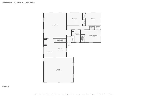 Floorplan - 500 N Main St, Eldorado, OH 45321 photo 3 of 3