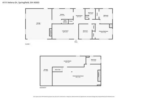 Floorplan - 4111 Helena Dr, Springfield, OH 45503 photo 1 of 2