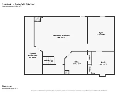 Floorplan - 3144 Lark Ln, Springfield, OH 45502 photo 2 of 3