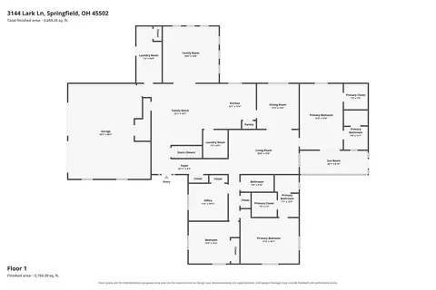 Floorplan - 3144 Lark Ln, Springfield, OH 45502 photo 1 of 3