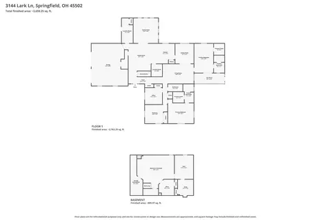 Floorplan - 3144 Lark Ln, Springfield, OH 45502 photo 3 of 3