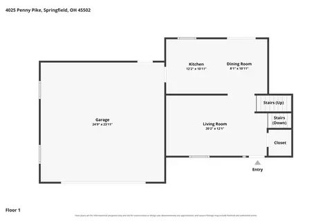 Floorplan - 4025 Penny Pike, Springfield, OH 45502 photo 3 of 4