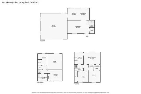 Floorplan - 4025 Penny Pike, Springfield, OH 45502 photo 1 of 4
